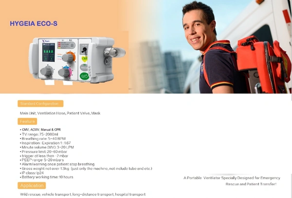 Transport Ventilator - Portable and Transport